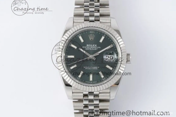 0408 Tailored DateJust 41 126334 NTF 1:1 Best Edition 904L Steel Green Stick Dial on Jubilee Bracelet VR 2155